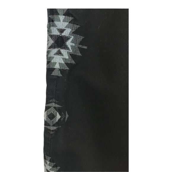 AEO Aztec Embroidered Black Skinny Jeans - Picture 5 of 10